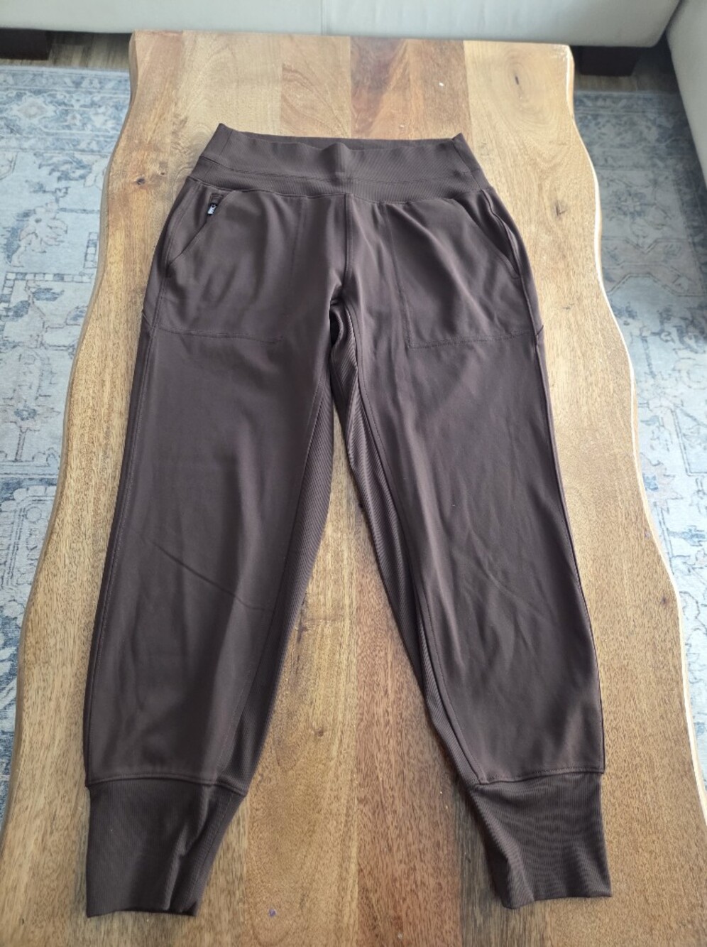 Athleta Brown High-Rise Stretch Jogger Leggings